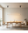 86cm dimbar spisestuelampe - Svart, 11W LED, inkl. wireoppheng