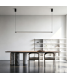 86cm dimbar spisestuelampe - Svart, 11W LED, inkl. wireoppheng
