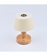 Oppladbar LED-bordlampe - Stoff, touch-dimbar, CCT, IP20