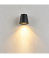 GU10 vegglampe - Sort, IP65, inne/ute, uten lyskilde