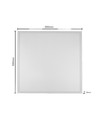 60x60 LED-panel 36W + DALI-driver - UGR19, RA93, dimbar via DALI, hvit kant