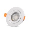 7W Ø10cm LED innfellingsspot - Hull: Ø8 cm, Mål: Ø10 cm, Innebygd driver