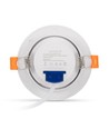 7W Ø10cm LED innfellingsspot - Hull: Ø8 cm, Mål: Ø10 cm, Innebygd driver