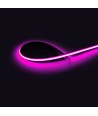 5m 9W/m Lilla Slim COB strip - 230V, IP67 vanntett, 296 LED, kan klippes hver 10cm