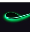 5m 9W/m Grønn Slim COB strip - 230V, IP67 vanntett, 296 LED, kan klippes hver 10cm