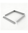 Ramme til 60x60 LED panel - Samlesett, plast hjørner, hvit kant