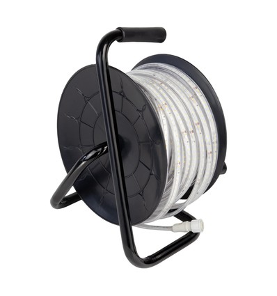 25m rull 8W/m LED-strip - 120 LED pr. meter, IP65, 4000K, 600lm/m, 8mm bredde