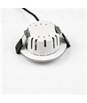 7W RA96 CCT + DimToWarm downlight til isolasjon - Dimbar, Hull: Ø6,8 cm, Mål: Ø9,3 cm, børstet stål