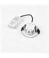 7W RA96 CCT + DimToWarm downlight til isolasjon - Dimbar, Hull: Ø6,8 cm, Mål: Ø9,3 cm, børstet stål