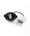 7W RA96 CCT + DimToWarm downlight til isolering - Dimbar, Hull: Ø6,8 cm, Mål: Ø8,3 cm, sort
