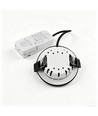 7W RA96 CCT + DimToWarm downlight til isolering - Dimbar, Hull: Ø6,8 cm, Mål: Ø8,3 cm, sort