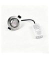 7W Ø8,3cm DimToWarm+CCT innfellingsspot dimbar RA96 - Hull: Ø6,8 cm, Børstet stål