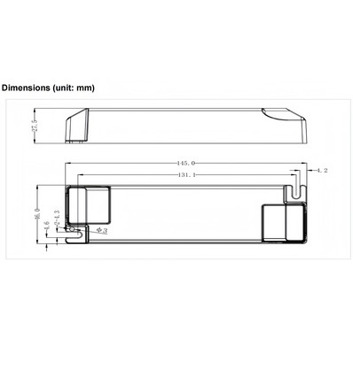 Lifud 30W / 550-700mA dimbar LED-driver - 25-40V, Triac fasedimming, flicker free