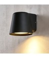 6 stk. Avero GU10 Vegglampe Sort - IP65, uten lyskilde