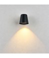 6 stk. Avero GU10 Vegglampe Sort - IP65, uten lyskilde