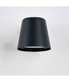 6 stk. Avero GU10 Vegglampe Sort - IP65, uten lyskilde