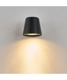 6 stk. Avero GU10 Vegglampe Sort - IP65, uten lyskilde