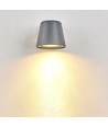 6 stk. Avero GU10 Vegglampe Grå - IP65, uten lyskilde