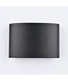 6 stk. 4W CURVE vegglampe - IP65, sort, opp/ned, utendørs, inkl. lyskilde
