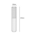 FYRON Bollard hagelampe, Sort - E27, 61 cm, IP54 utendørs, pullert