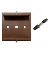 FYRON Bollard hagelampe, Coffee - E27, 61 cm, IP54 utendørs, pullert