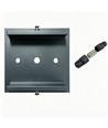 FYRON Bollard hagelampe, Grå - E27, 61 cm, IP54 utendørs, pullert