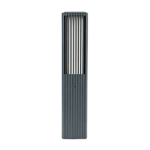 FYRON Bollard hagelampe, Grå - E27, 61 cm, IP54 utendørs, pullert