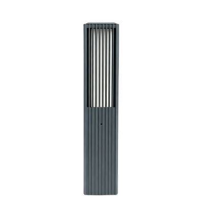 FYRON Bollard hagelampe, Grå - E27, 61 cm, IP54 utendørs, pullert