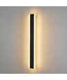 60cm avlang vegglampe - Svart, firkantet, opp/ned, justerbar, inne/ute, IP65, inkl. lyskilde
