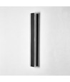 60cm avlang vegglampe - Svart, firkantet, opp/ned, justerbar, inne/ute, IP65, inkl. lyskilde