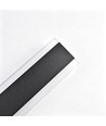 60cm avlang vegglampe - Svart, firkantet, opp/ned, justerbar, inne/ute, IP65, inkl. lyskilde