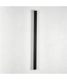 100cm avlang vegglampe - Svart, firkantet, inne / ute, IP65, inkl. lyskilde