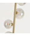 Oliva 5xG9 gulvlampe bronse - 160cm, røykfarget glass, uten lyskilde