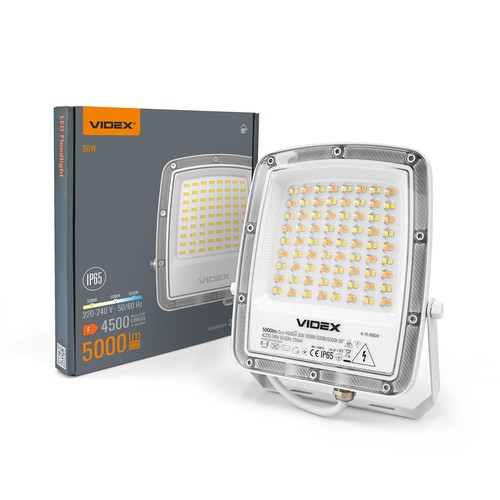 50W LED-lyskaster CCT - IP65, 3 lysfarger, utendørs