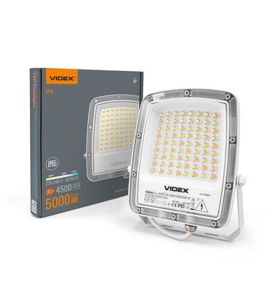 50W LED-lyskaster CCT - IP65, 3 lysfarger, utendørs