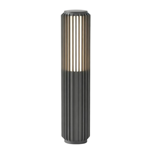 FYRON Bollard hagelampe, Grå - E27, 61 cm, IP54 utendørs, pullert