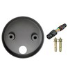 FYRON Bollard hagelampe, Grå - E27, 61 cm, IP54 utendørs, pullert