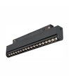 7W SHIFT LED skinnespot, 48V - RA90, 3000K, 35 grader, justerbar, sort
