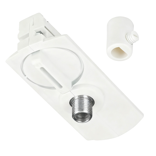 Lampeholder for 1-faset skinner - Hvit, 1F2W