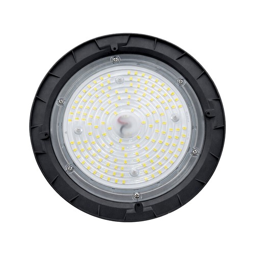 220x135mm Plateo 4 High Bay 100W - nøytral hvit 230V 90° IP65 IK09 svart, med effektjustering 0-10V