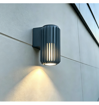 FYRON Wall vegglampe, Grå - E27, IP54 utendørs