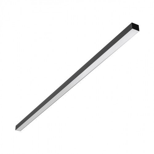 150cm Kontorlampe, 50W, CCT - 3 lysfarger, UGR19, 5 års garanti, sort