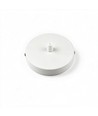 Baldakin i hvit - Ø12cm, høyde 2,5cm, 1 hull, takrosett