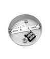 Baldakin i hvit - Ø12cm, høyde 2,5cm, 2 hull, takrosett