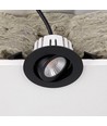 7W RA96 CCT + DimToWarm innbyggingsspotlight for isolasjon - Dimbar, Hull: Ø6,8 cm, Mål: Ø9,3 cm, svart