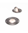 7W RA96 CCT + DimToWarm downlight til isolasjon - Dimbar, Hull: Ø6,8 cm, Mål: Ø9,3 cm, børstet stål