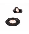 7W RA96 CCT + DimToWarm innbyggingsspotlight for isolasjon - Dimbar, Hull: Ø6,8 cm, Mål: Ø9,3 cm, svart