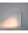 Oppladbar LED bordlampe inne/ute - Hvit, 40cm høy, 3-trinns dimbar, IP44 utendørs