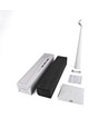 Oppladbar LED bordlampe inne/ute - Hvit, 40cm høy, 3-trinns dimbar, IP44 utendørs