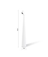 Oppladbar LED bordlampe inne/ute - Hvit, 40cm høy, 3-trinns dimbar, IP44 utendørs
